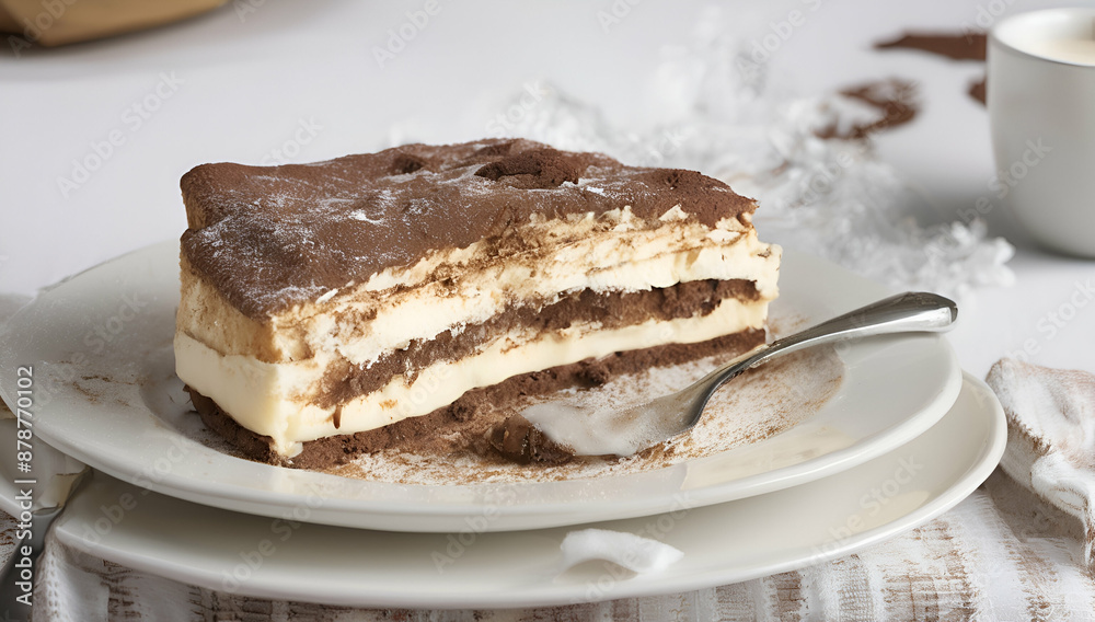 Traditional italian dessert tiramisu, Generative AI Traditional italian dessert tiramisu, Generative AI