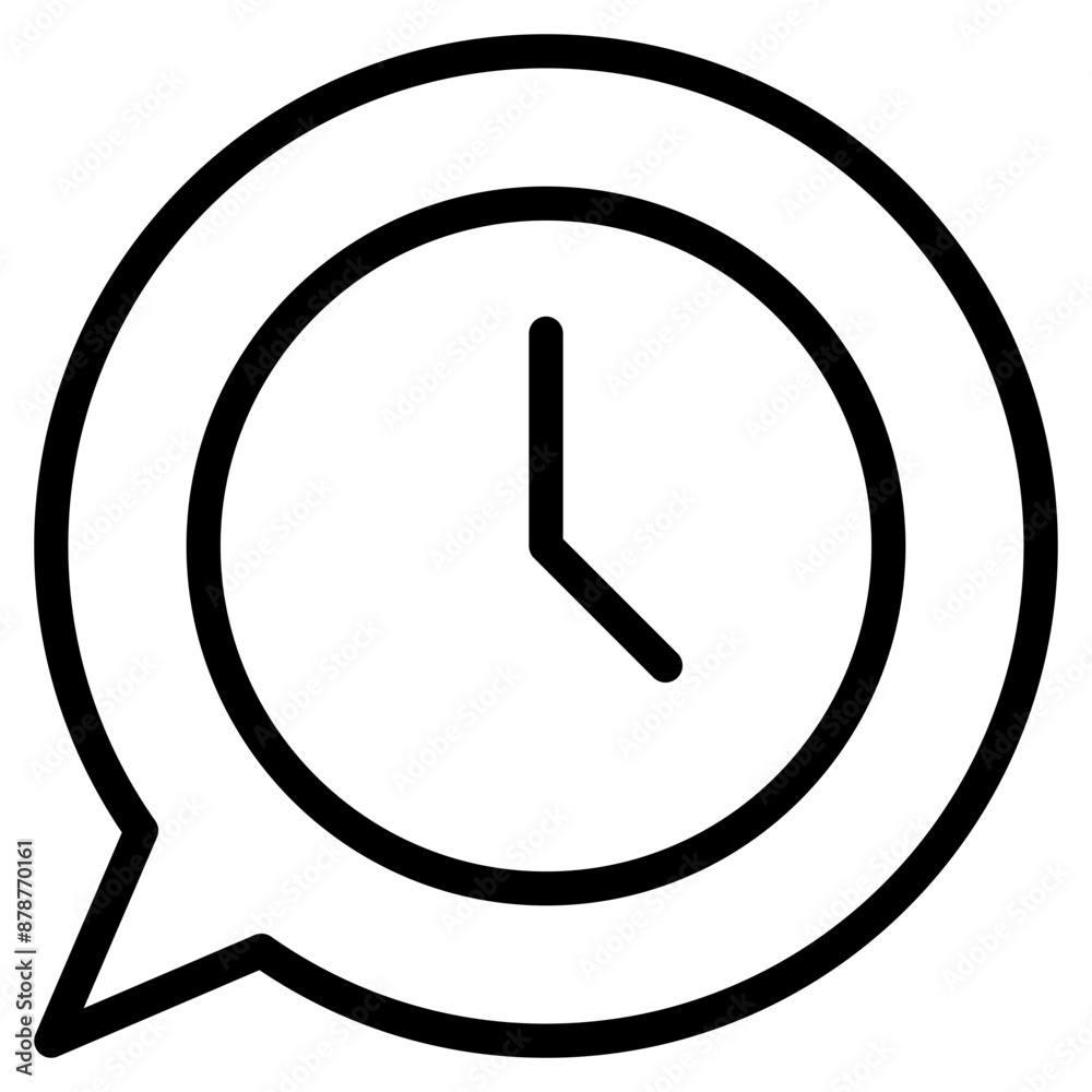 pending chat, chat with clock icon pending chat, chat with clock icon