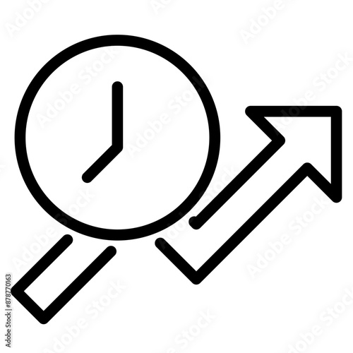 clock with arrow up icon