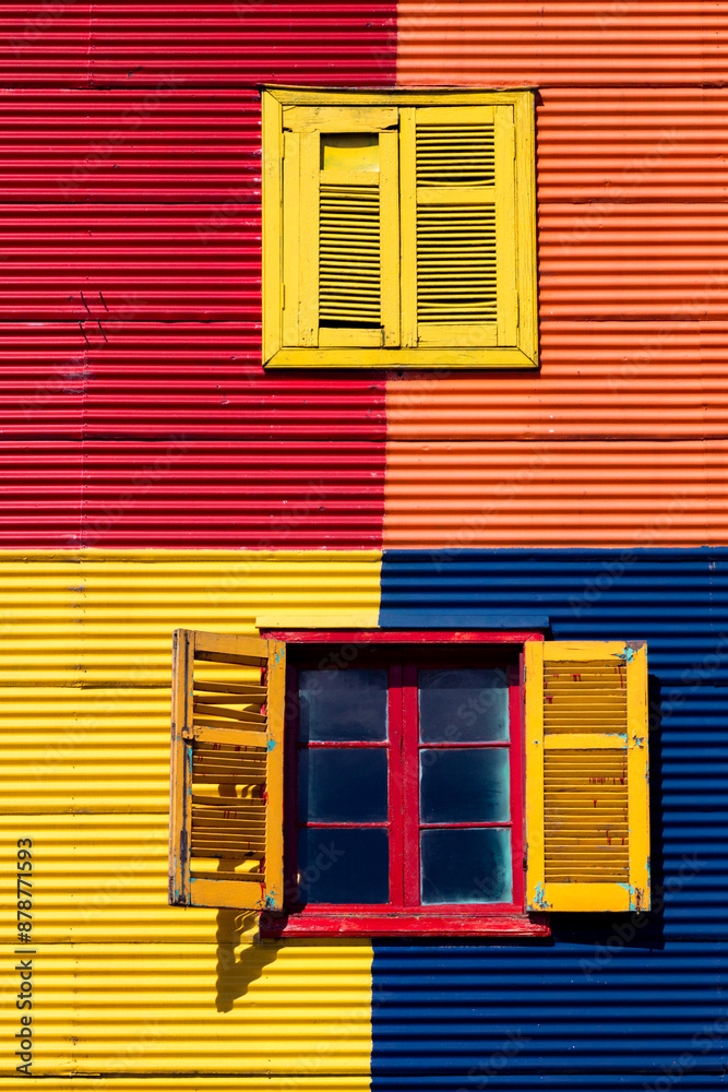 Fototapeta premium Caminito Street and surroundings. La Boca, Buenos Aires, Argentina