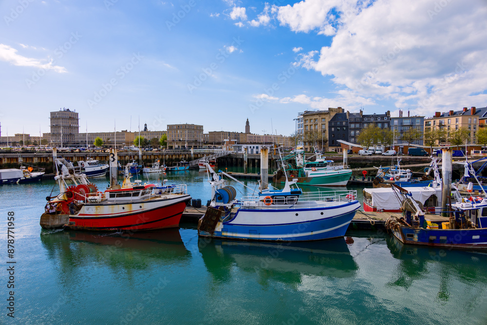 Obraz premium Le port du Bassin de la Manche au Havre