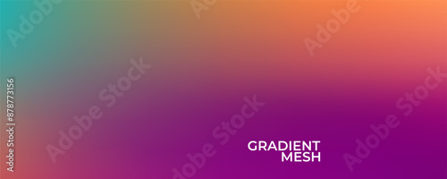 Dark blurry abstract gradient background, grainy texture, pink, orange, blue, black colors, copy space