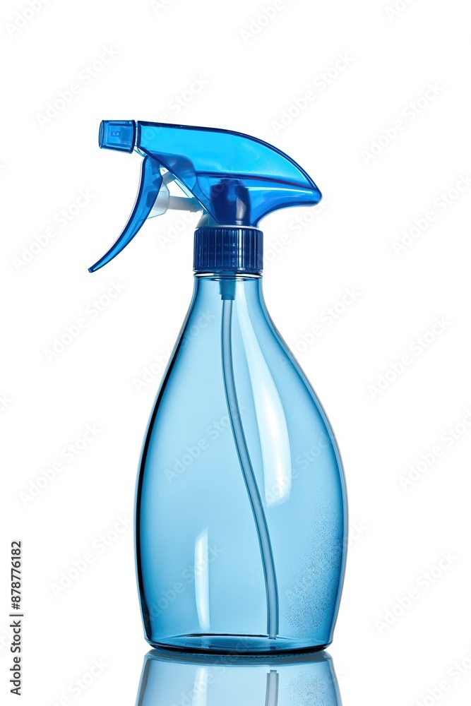 Blue spray bottle isolated on white background. Blue spray bottle isolated on white background.