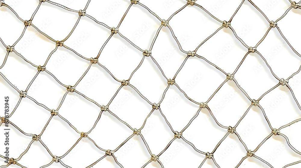 Fototapeta premium goaloriented pattern seamless soccer goal net texture with fishnet design on white background vector sports graphic