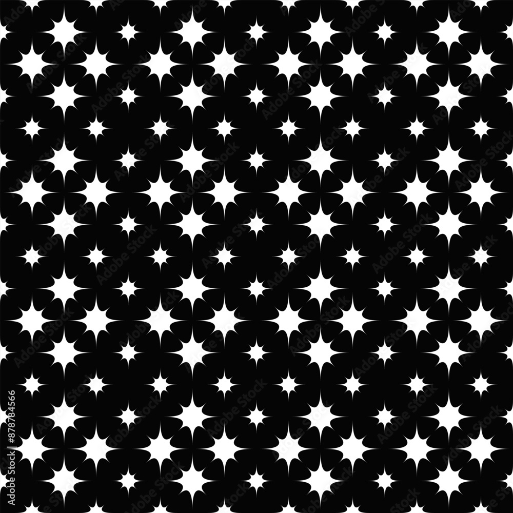 Black and white curved star pattern background - abstract monochrome vector design Black and white curved star pattern background - abstract monochrome vector design