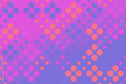 Gradient geometrical circle pattern background design - abstract colorful vector illustration