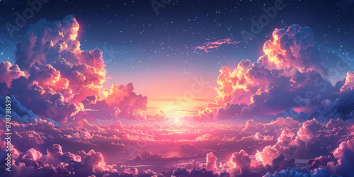 白い紫陽花と青空