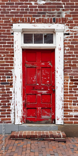 Casa Clássica com Porta Vermelha photo