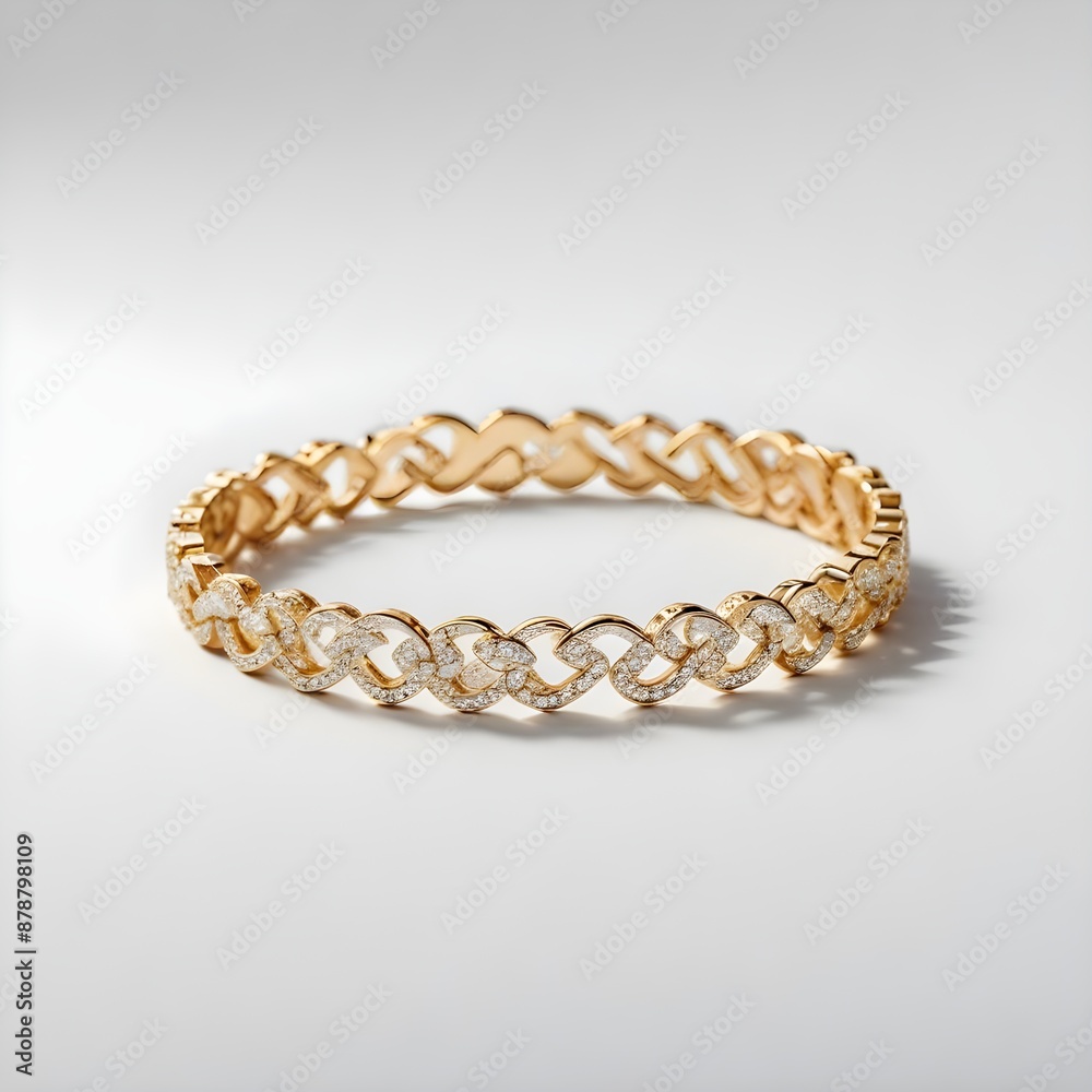 gold bracelet with diamonds