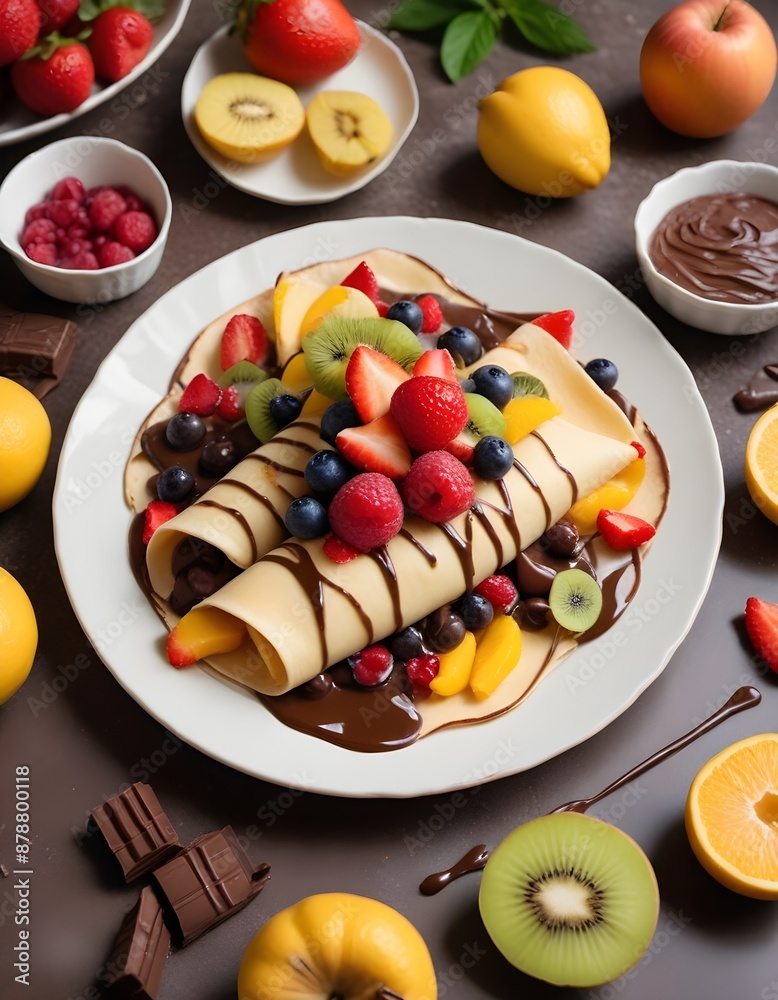 pancakes with berries