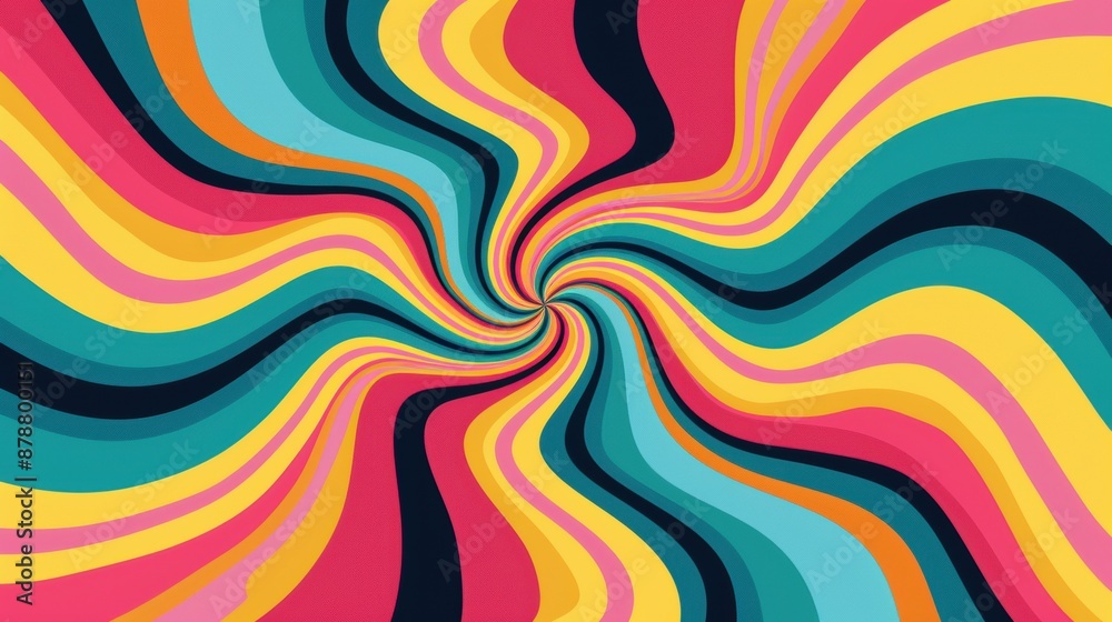 Abstract swirling rainbow pattern digital art Abstract swirling rainbow pattern digital art