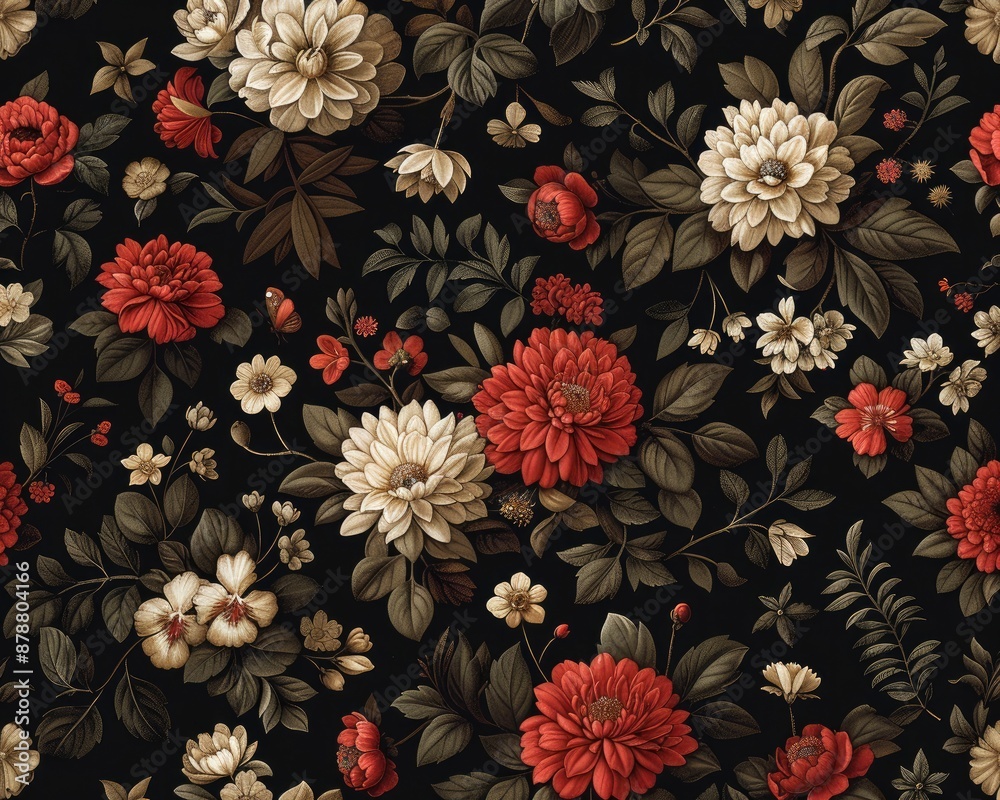 Floral artistic patterns, showcasing the beauty and elegance of floral art in various styles. Floral artistic patterns, showcasing the beauty and elegance of floral art in various styles.