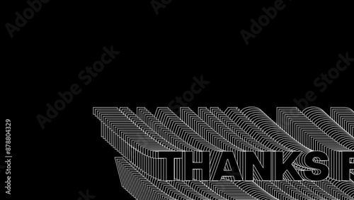 thanks for watching text animation