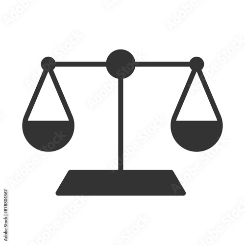 scale icon. scale icon. flat justice icon isolated white background for websites and apps