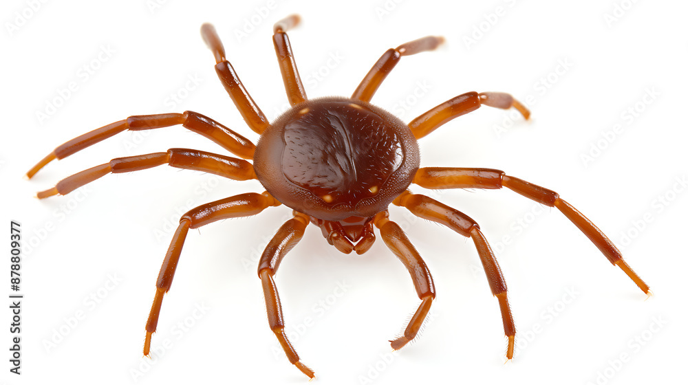 A macro shot of a brown spider with eight hairy legs, isolated on a white background, showcasing the intricate details of its anatomy.
A macro shot of a brown spider with eight hairy legs, isolated on a white background, showcasing the intricate details of its anatomy.