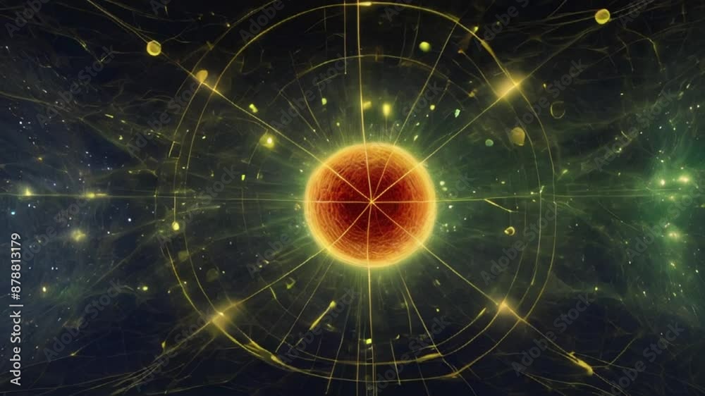 planet with space with space with colorful lights HD resolution with hyper realistic 4K Background.