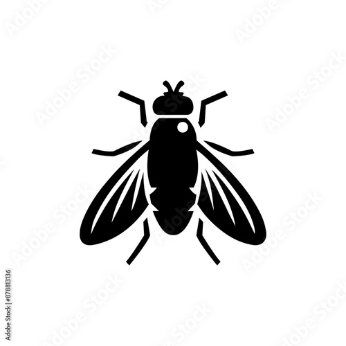 A fly vector silhouette illustration eps