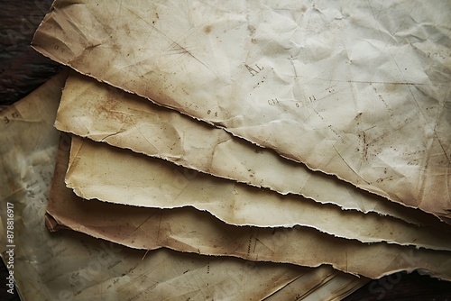 A set of vintage-inspired, textured backgrounds for a history blog's timeline section
