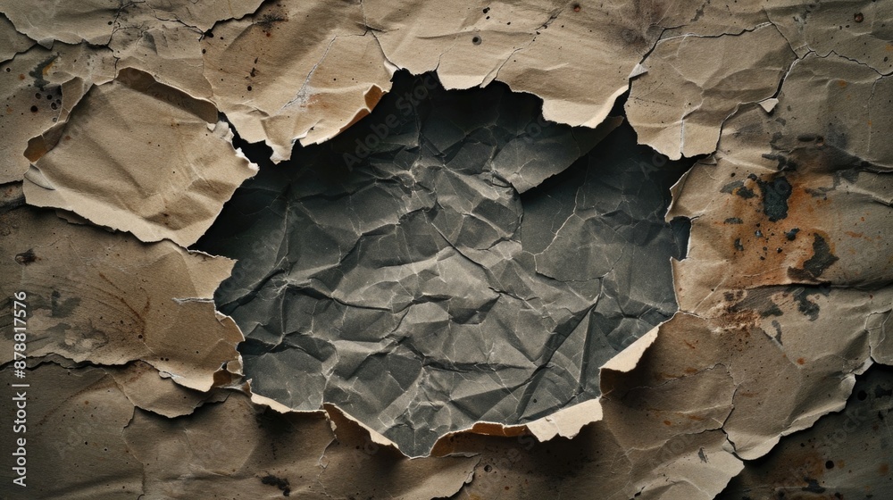 A single piece of paper with a circular hole punched in it, ideal for use as a placeholder or to add interest to a design A single piece of paper with a circular hole punched in it, ideal for use as a placeholder or to add interest to a design