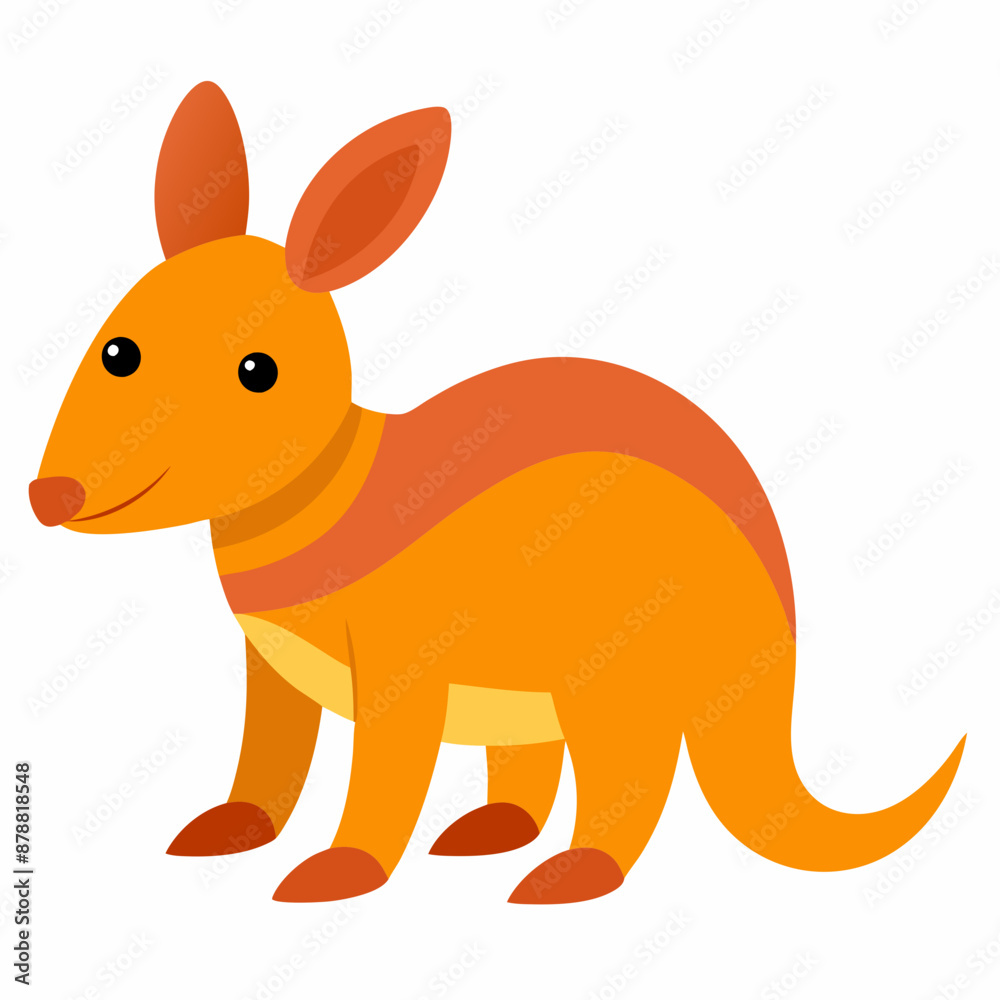 Fototapeta premium Create a Full Image of Cute Aardvark Clipart in White Background - Vector Illustration