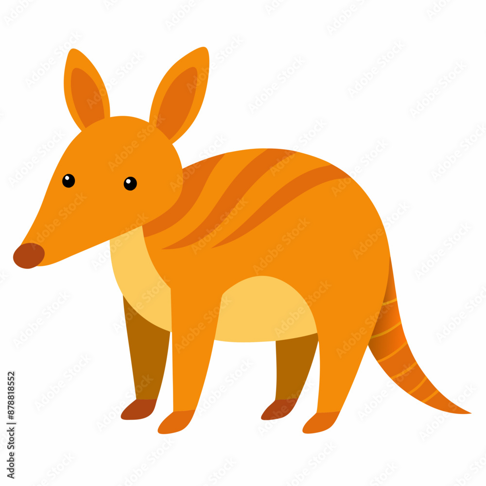 Fototapeta premium Create a Full Image of Cute Aardvark Clipart in White Background - Vector Illustration