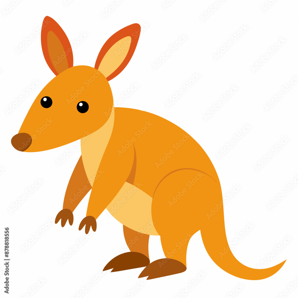 Create a Full Image of Cute Aardvark Clipart in White Background - Vector Illustration Create a Full Image of Cute Aardvark Clipart in White Background - Vector Illustration