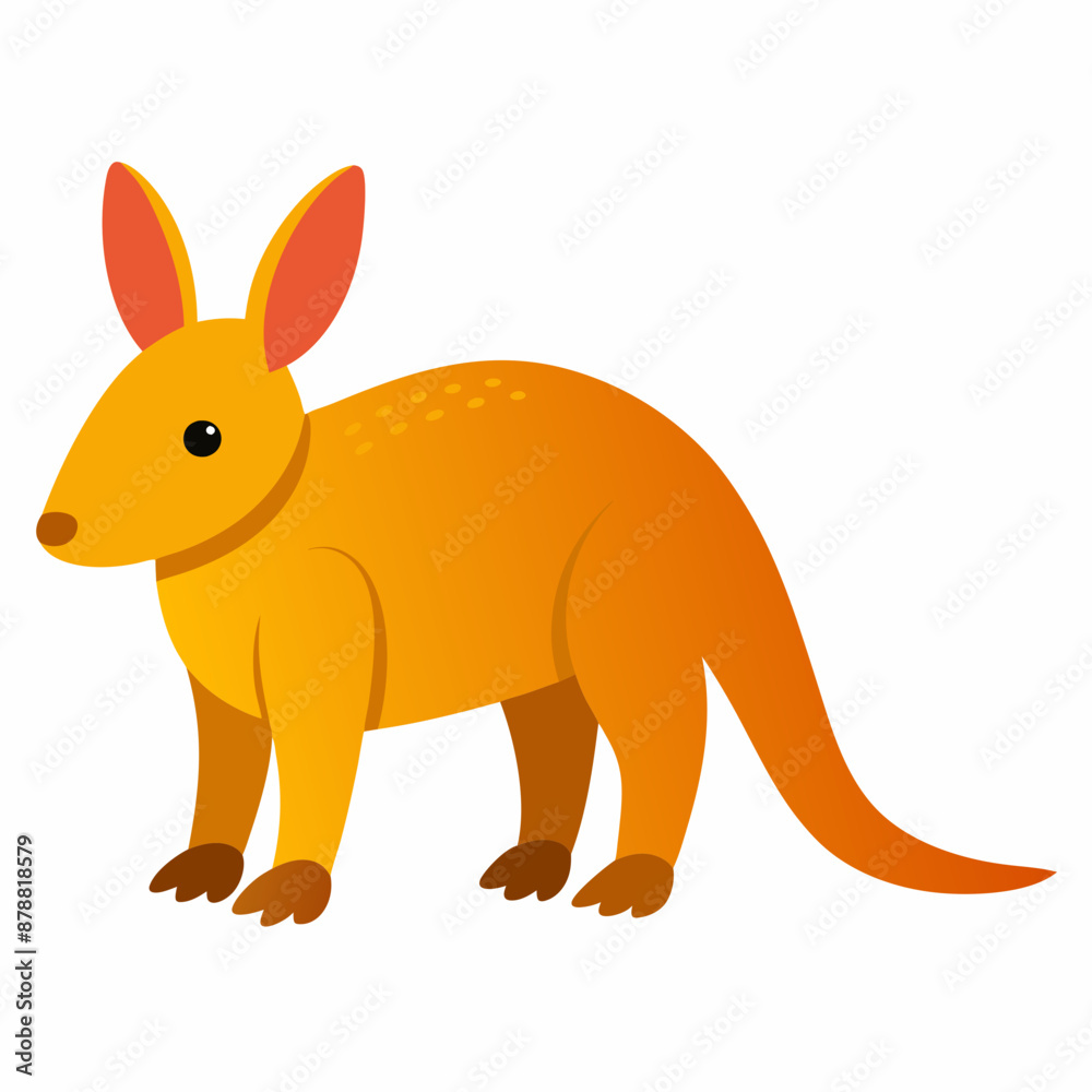 Create a Full Image of Cute Aardvark Clipart in White Background - Vector Illustration Create a Full Image of Cute Aardvark Clipart in White Background - Vector Illustration