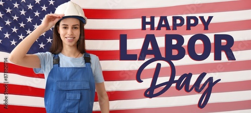 Female worker against USA f...