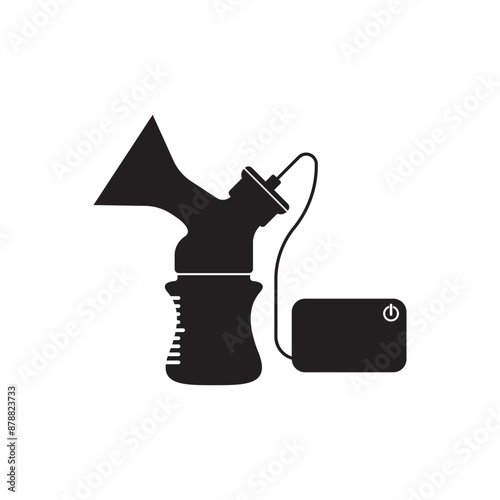 Breast milk sucker icon