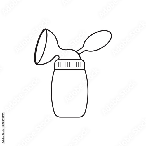 Breast milk sucker icon