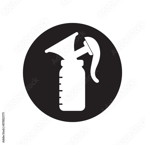 Breast milk sucker icon