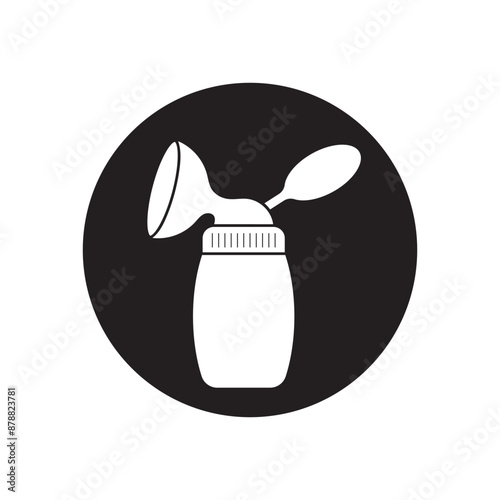 Breast milk sucker icon