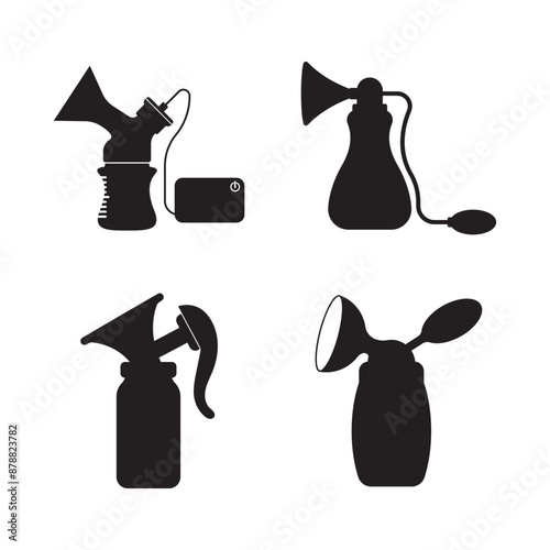 Breast milk sucker icon