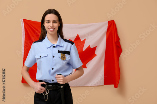 Female police officer and f...