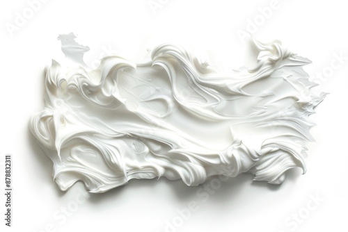 A close-up shot of a white cake with sweet icing