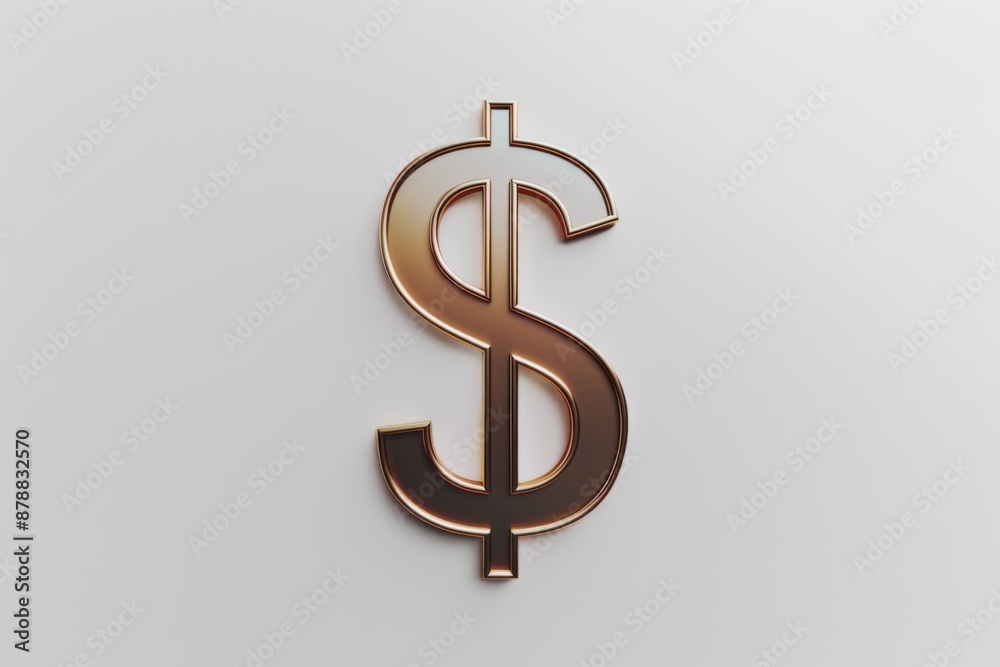 Money symbol in a simple image of the dollar sign Money symbol in a simple image of the dollar sign
