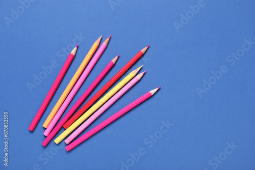 Set of colorful pencils on ...