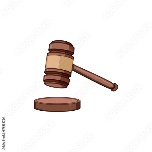 ment judge hammer cartoon. trial decision, order judicial, judgment wood ment judge hammer sign. isolated symbol vector illustration