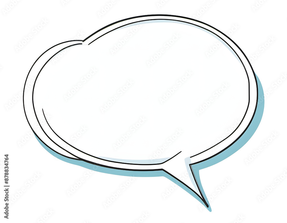 Fototapeta premium Speech bubble isolated on transparent background. Oval shape. Chat bubble speech icon. Messaging and Chatting symbol