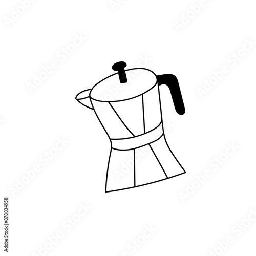 Cafeteira Ilustração Sticker