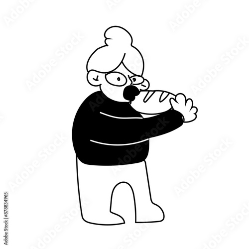 Ilustração Padaria da Vovó Ilustração Sticker