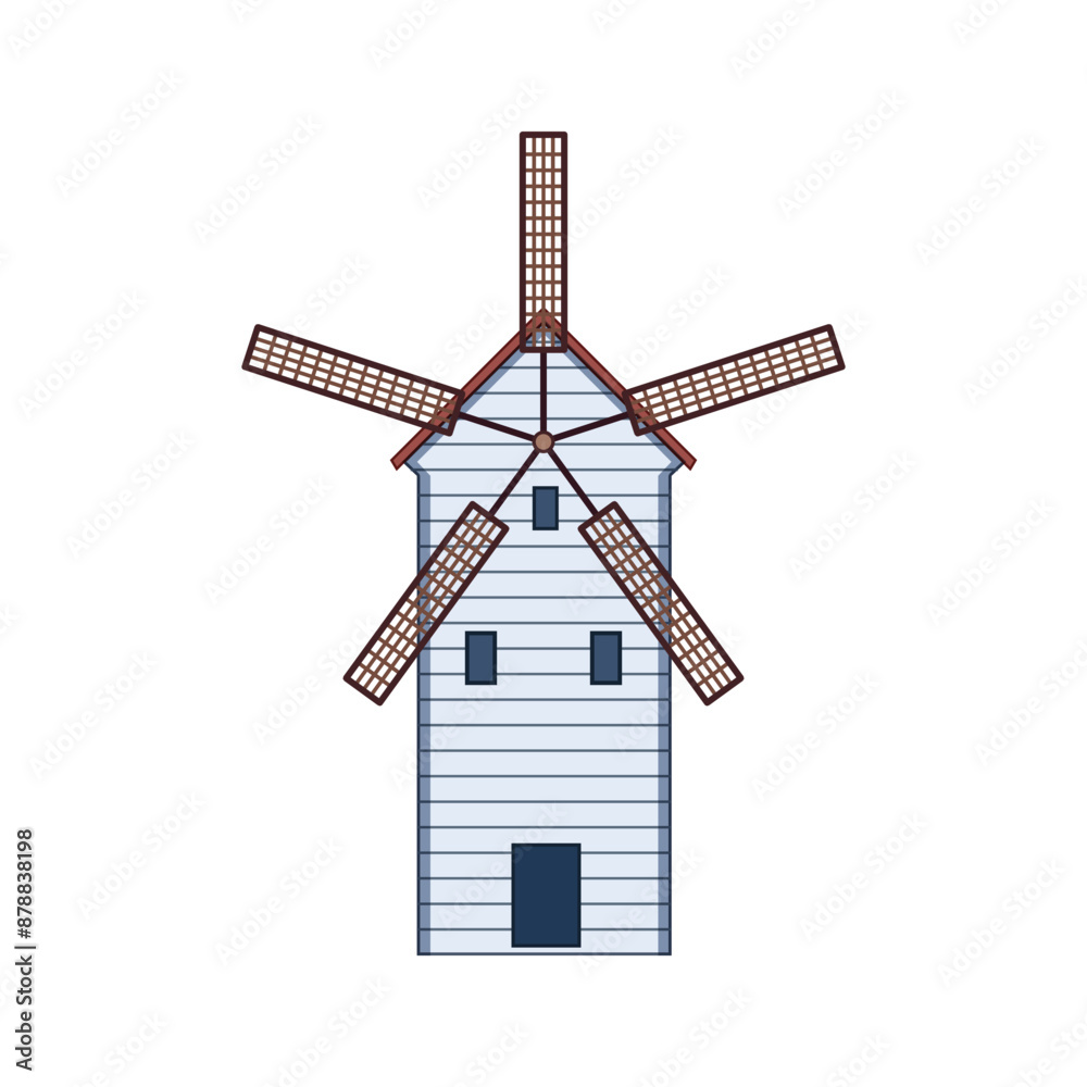 village mill farm cartoon. hand flour, wheat old, house countryside village mill farm sign. isolated symbol vector illustration village mill farm cartoon. hand flour, wheat old, house countryside village mill farm sign. isolated symbol vector illustration