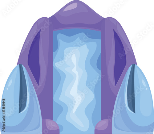 Futuristic cryogenic chamber with transparent glass displaying frozen body inside, concept for cryonics, life extension, and future technology