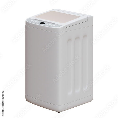 Top Loading Washing Machine 3D Render Illustration
