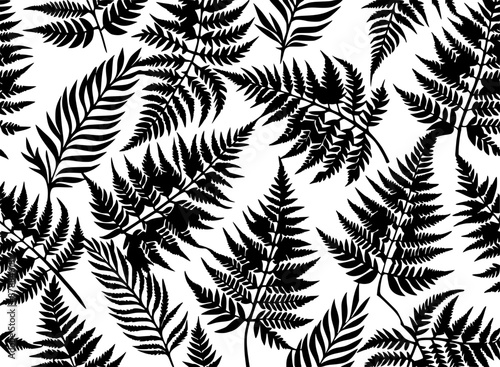 fern leaves seamless pattern design for 40oz laser tumbler, mockap, warp tumbler v2