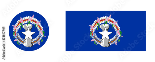 Tableau sur toile Flag of the Northern Mariana Islands