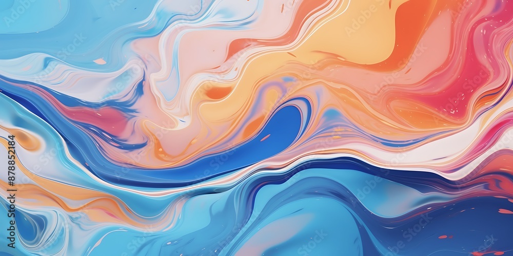 Fototapeta premium Abstract liquid background with fluid texture