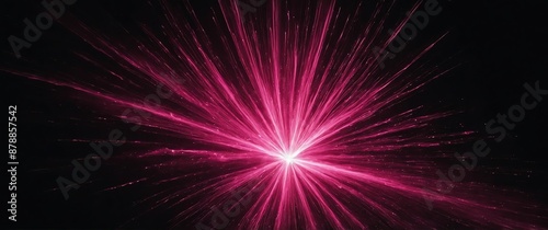pink flare abstract dramatic light on plain dark black background for banner copy space © SevenThreeSky