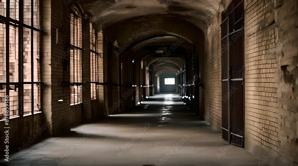 The old empty prison is very scary
