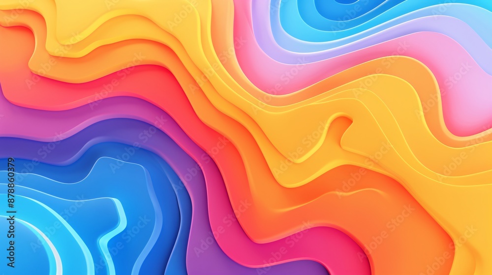 Abstract Colorful Wavy Pattern Abstract Colorful Wavy Pattern
